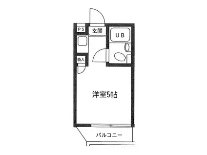 ベルハイム成増(ワンルーム/4階)の間取り写真