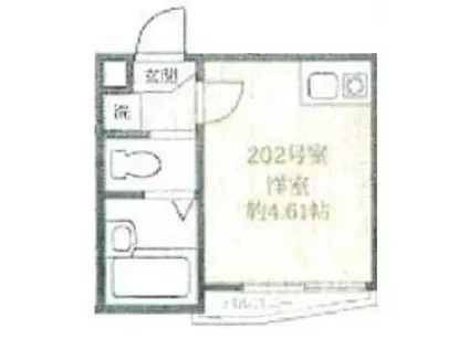 BONDS南千住(ワンルーム/2階)の間取り写真