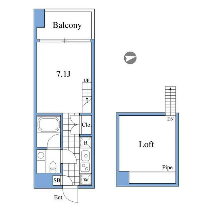 RIZ高輪 4階階 間取り