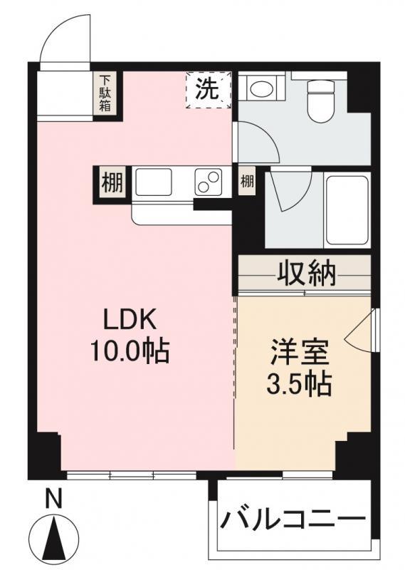 コリドール丸の内(1LDK/8階)の間取り写真