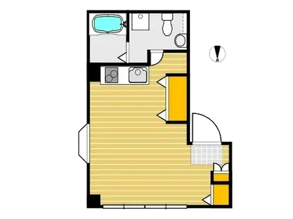 ビラサカエ(ワンルーム/4階)の間取り写真