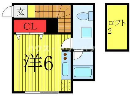 メゾン・コフレ(ワンルーム/2階)の間取り写真