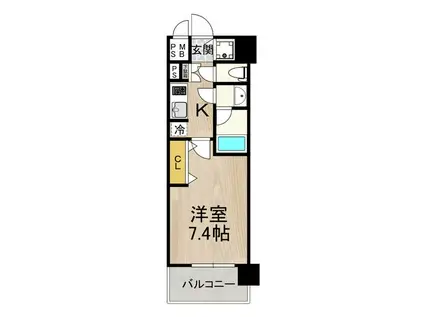 セノアタワー泉(1K/5階)の間取り写真