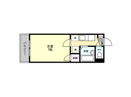 ウィーンズ牛島(1K/3階)の間取り写真