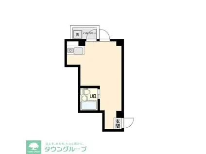 メリーライフ仙川(ワンルーム/3階)の間取り写真