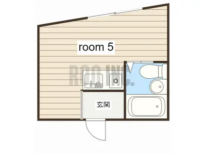 カーサ西飾磨(ワンルーム/3階)の間取り写真
