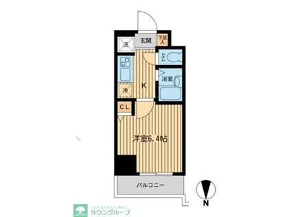 GOODFELLAS草加(1DK/3階)の間取り写真