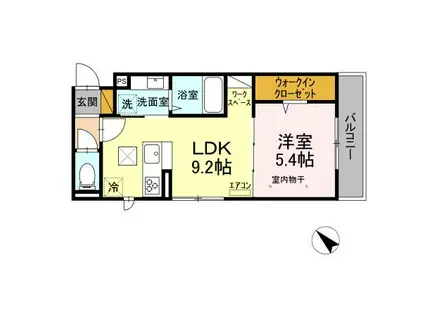 NELUMBO(1LDK/3階)の間取り写真