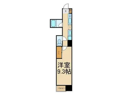 プルナスお茶の水(1K/3階)の間取り写真