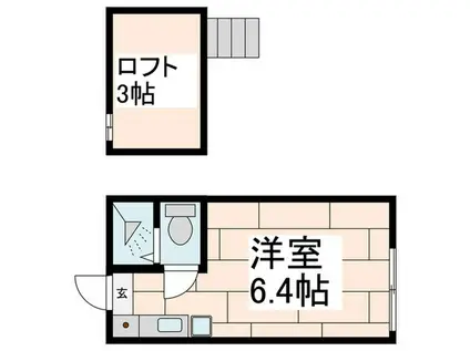 アスティー藤が丘(ワンルーム/1階)の間取り写真