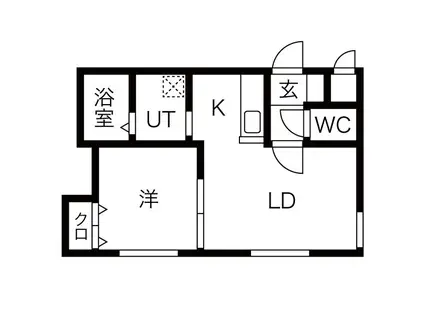 MTガーデンノース III(1LDK/5階)の間取り写真