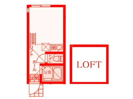 セレシア横浜釜台(ワンルーム/2階)の間取り写真