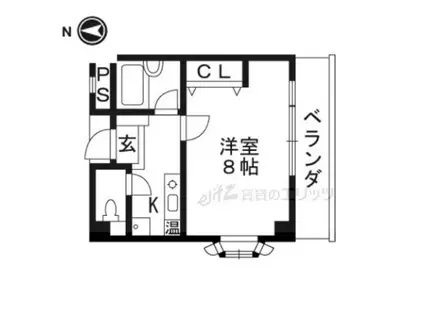 セリバノーブル(1K/2階)の間取り写真