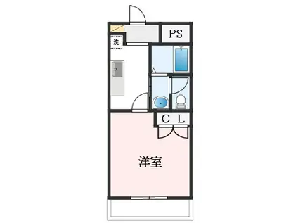 エスポワール金岡(1K/3階)の間取り写真