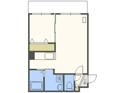 MELIORA(1LDK/2階)の間取り写真
