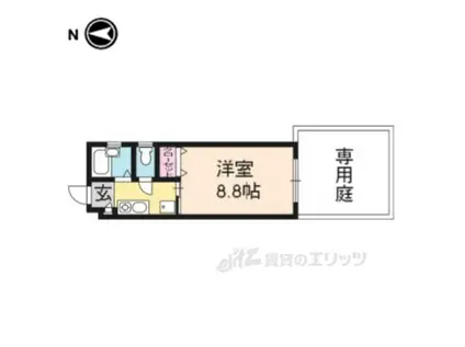 白馬みやざき(1K/1階)の間取り写真