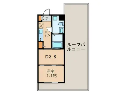 CORTILE KAMIKITAZAWA(1DK/3階)の間取り写真