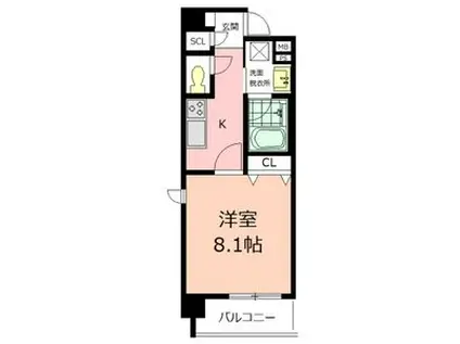 COURT MARIAGE(1K/1階)の間取り写真