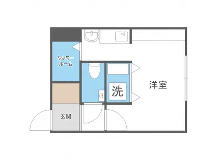 SAKURA239(1K/2階)の間取り写真