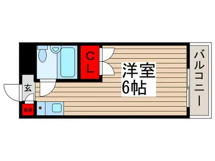 サンライズ柏(ワンルーム/3階)の間取り写真