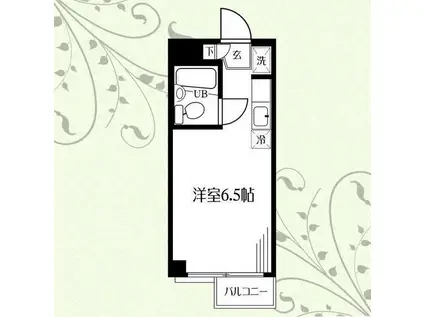 ロイヤルハイツ(ワンルーム/1階)の間取り写真