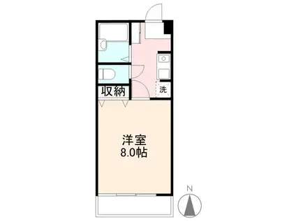 ウッドネスト春日1.2.3(1K/1階)の間取り写真