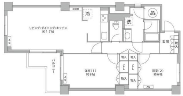 パレ・ロワイヤル南青山(2LDK/4階)の間取り写真