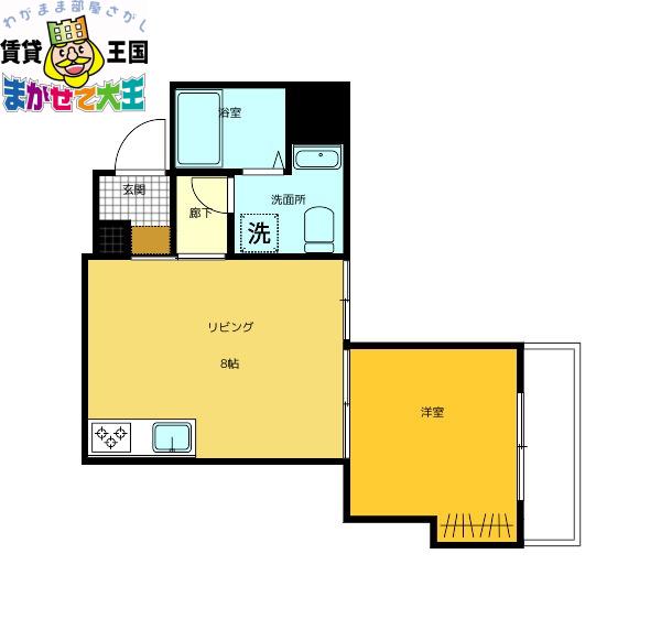 VIVIA(1LDK/6階)の間取り写真