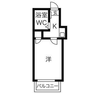 レオパレス八田第9(1K/2階)の間取り写真