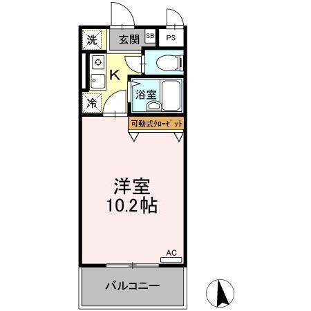 アトラス11(1K/3階)の間取り写真