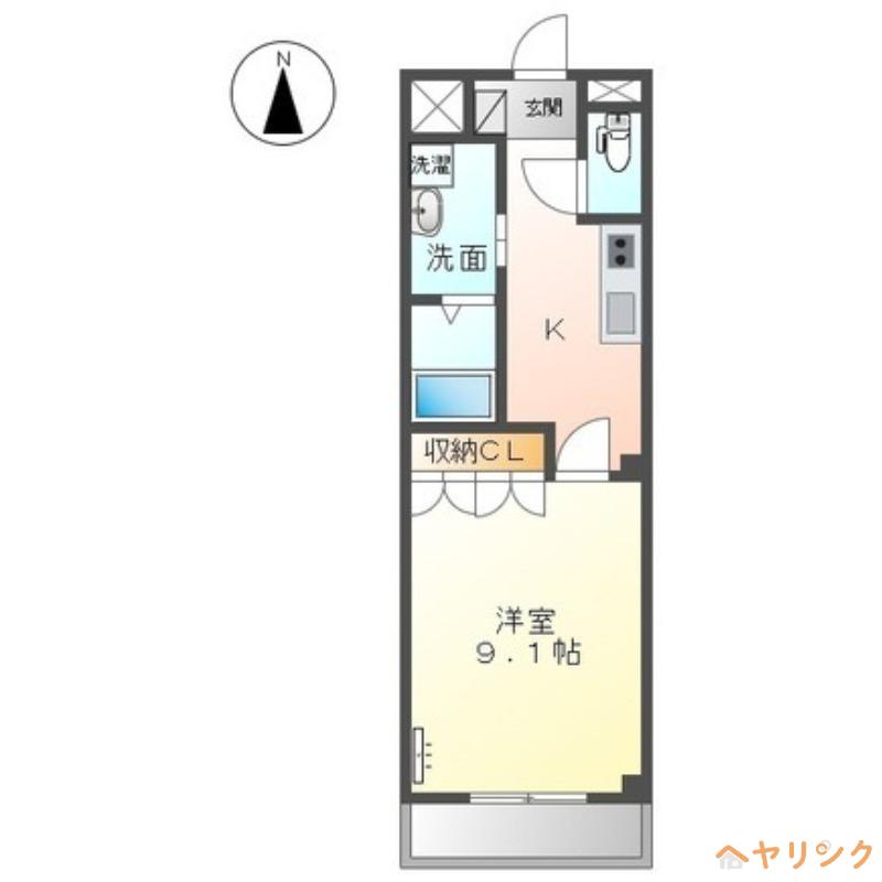 I HOUSE(1K/1階)の間取り写真