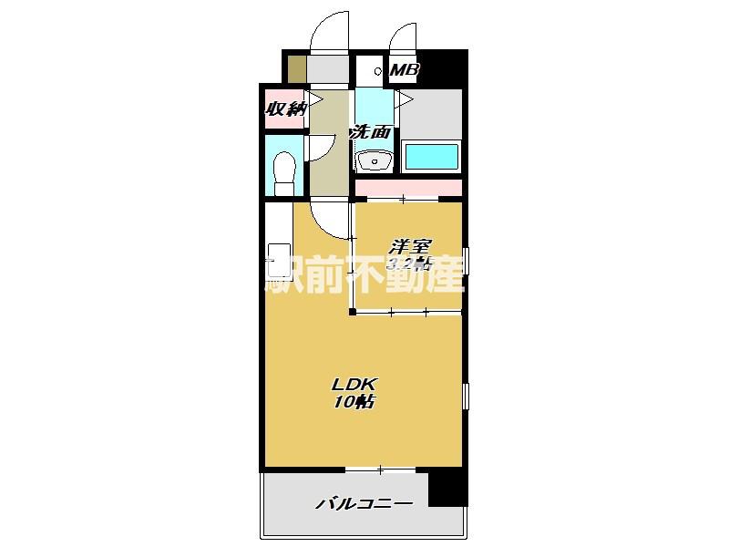 SOUBOU(1LDK/4階)の間取り写真