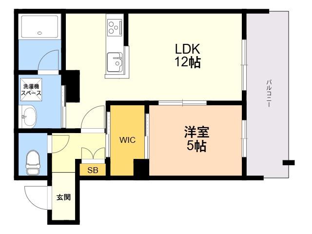 コンフォートH2026(1LDK/1階)の間取り写真