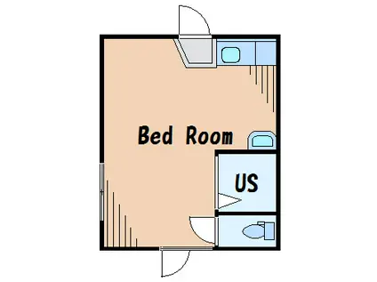 シエスタラーク(ワンルーム/1階)の間取り写真