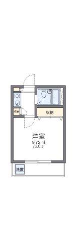 レオパレス相模原第1(1K/2階)の間取り写真