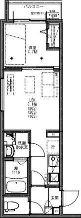 KEIAI RESIDENCE 五香II(1LDK/2階)の間取り写真