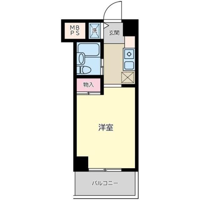 コティリードン(ワンルーム/5階)の間取り写真