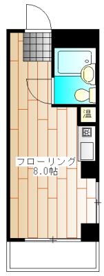 Y・Sビスタ(ワンルーム/3階)の間取り写真