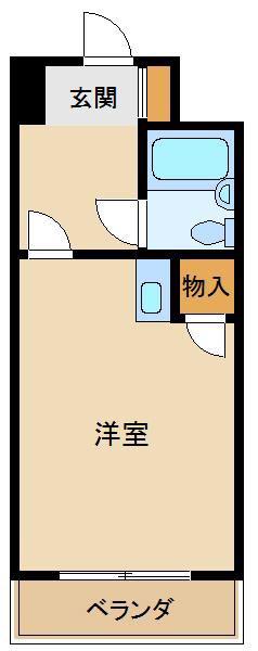 ヴィンテージ清瀬(ワンルーム/3階)の間取り写真