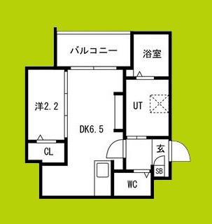 西湊町エヌエム・セント(1DK/3階)の間取り写真