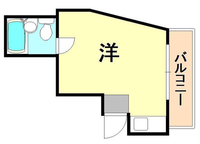 エルパラッツォ三宮(ワンルーム/3階)の間取り写真