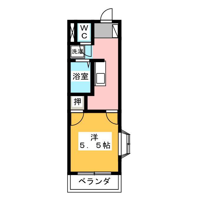 リヴィエール桐谷(1K/3階)の間取り写真