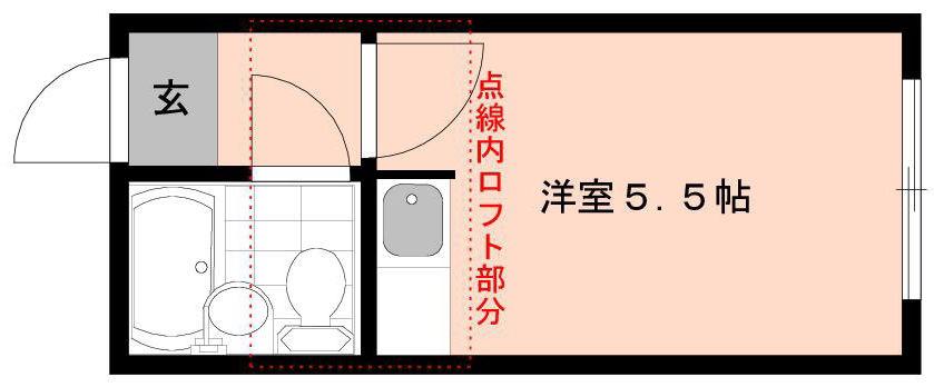 プラザ ドゥ フィエスタA(ワンルーム/1階)の間取り写真