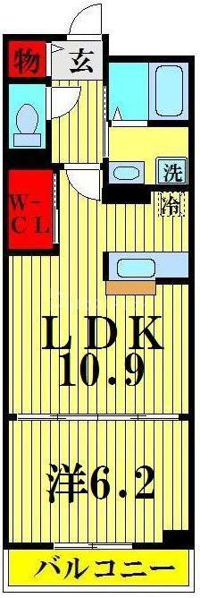 ベル・オーブ(1LDK/3階)の間取り写真