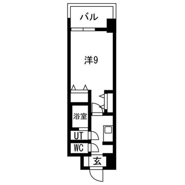 GLUCK MAISON XVI(1K/8階)の間取り写真