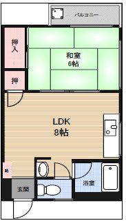 ファースト北小岩(1LDK/3階)の間取り写真