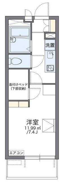 レオパレスアストライア(1K/3階)の間取り写真
