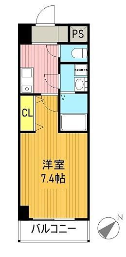 びい10植田(1K/2階)の間取り写真