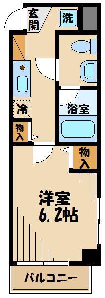 サル・ド・セジュールIII(1K/4階)の間取り写真