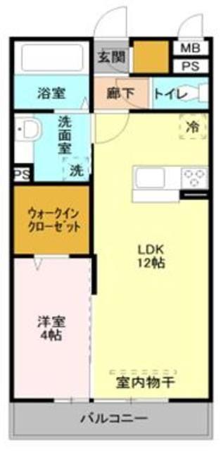 グレイス(1LDK/2階)の間取り写真